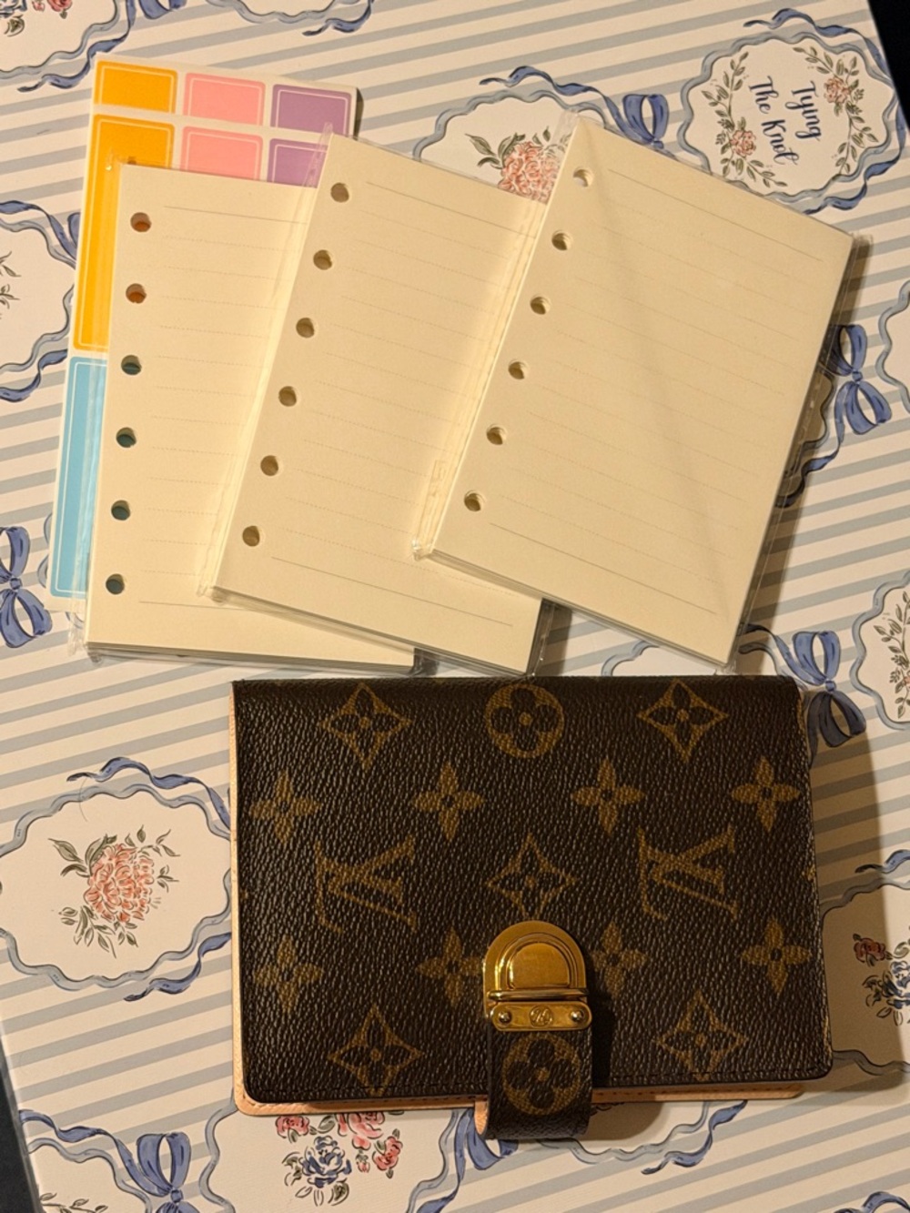 Louis Vuitton Brown Monogram Gold-Tone Clasp Strap Accent